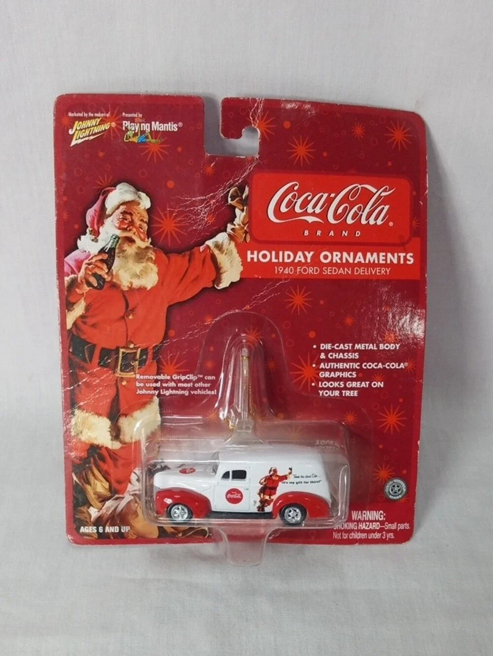 Coca Cola Holiday Ornament Vehicle Duo - Johnny Lightening
